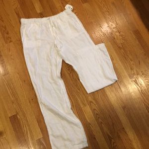 White Linen Summer Pant